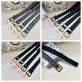 Christian Dior Micro Dior Oblique Jacquard belt 35mm
