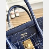 Best Hermes 25CM Croco Vein birkin Bag