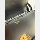 TEEN TRIOMPHE BAG IN SHINY CALFSKIN WITH ENAMEL CLOSURE