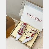Valentino Rockstud Court Shoes In Kid Leather 40MM