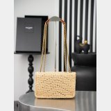 YSL LOULOU HANDBAG in raffia