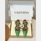 Valentino Rockstud Court Shoes In Kid Leather 40MM
