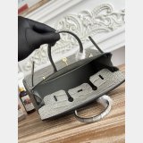 Luxury Hermes 25CM Croco Vein birkin Bag
