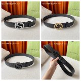 Luxury Belt with Interlocking G buckle