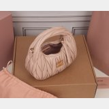 MIU MIU Wander matelasse nappa leather hobo mini-bag