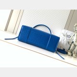 Large Loewe  Amazona 180 bag in croco calfskin