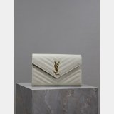 Quality YSL Designer 393953/377828 Caviar Leather Envelope Bag