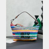 MIU MIU Fabric Crochet Pouch Multicolor