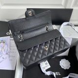 TOP CC Classical Flap 1112 Caviar leather Handbags 25cm