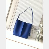 Medium Bilbao bucket in soft calfskin and suede