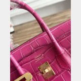 Top Hermes 25CM Croco Vein birkin Bag