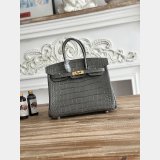 Top Hermes 25CM Croco Vein birkin Bag