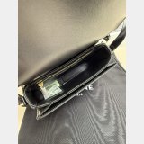 TEEN TRIOMPHE BAG IN SHINY CALFSKIN WITH ENAMEL CLOSURE
