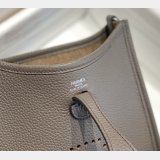 Hermes Mini Evelyne Handbags Replica Pewter Grey