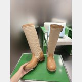Prada Leather and canvas boots