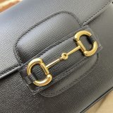 Fake Gucci Horsebit 1955 small black 658574 bag