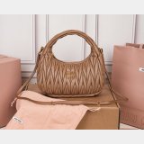 MIU MIU Wander matelasse nappa leather hobo bag 25CM