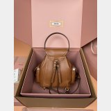 MIU MIU Smooth cowhide Leather backpack Medium 5BZ043