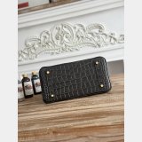 Luxury Hermes 25CM Croco Vein birkin Bag