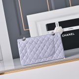 Top Quality CC 25cm Flap Handbags Caviar leather