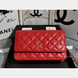 Top Quality WOC CHAIN BAG 19cm Lambskin