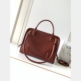 Large Loewe  Amazona 180 bag in croco calfskin
