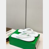BOTTEGA VENETA Sampieri Thong logo-embossed leather-trimmed rubber sandals