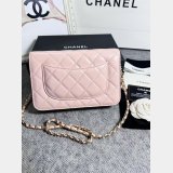 Top Quality WOC CHAIN BAG Lambskin 19CM Handbag