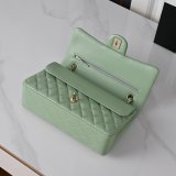 Top Quality CC 25cm Flap Handbags Lambskin
