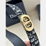 AAA Christian Dior Icon Canvas Belt 35mm