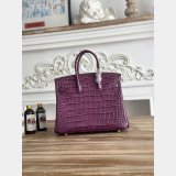 Best Hermes 25CM Croco Vein birkin Bag