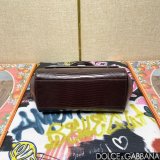 Dolce & Gabban Lizard-skin pattern Sicily handbag 20CM