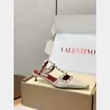 Valentino Rockstud Court Shoes In Kid Leather 40MM