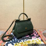 Dolce & Gabban Lizard-skin pattern Sicily handbag 20CM