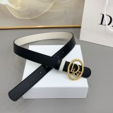 Reversible Dior Oblique Belt 30MM