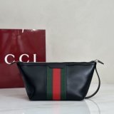 Gucci Luxury 875159 Small GG Toiletry Case With Web Bag