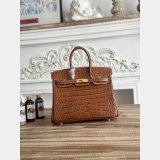 Best Hermes 25CM Croco Vein birkin Bag