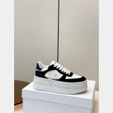 Celine BLOCK WEDGE SNEAKER IN CALFSKIN AND SUEDE CALFSKIN