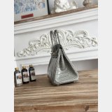 Luxury Hermes 25CM Croco Vein birkin Bag