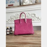 Top Hermes 25CM Croco Vein birkin Bag