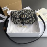 Replica Christian Dior Bobby East-West Blue Bag M9327