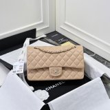 TOP CC Flap 1112 Lambskin 25cm Handbags Light golden hardware