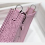 Hermes Replica Mini Evelyne TPM Bag Mallow Purple