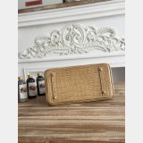 Luxury Hermes 25CM Croco Vein birkin Bag