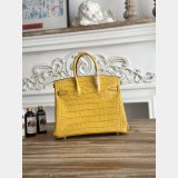 Top Hermes 25CM Croco Vein birkin Bag