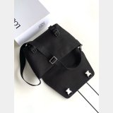 Medium Flex messenger in canvas and suede