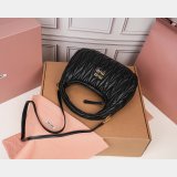 MIU MIU Wander matelasse nappa leather hobo bag 25CM