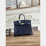 Best Hermes 25CM Croco Vein birkin Bag