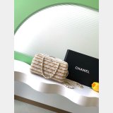 Top Clutch With Chain AP4986 Printed Fabric & Gold-tone Metal Bag