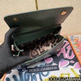 Dolce & Gabban Lizard-skin pattern Sicily handbag 20CM